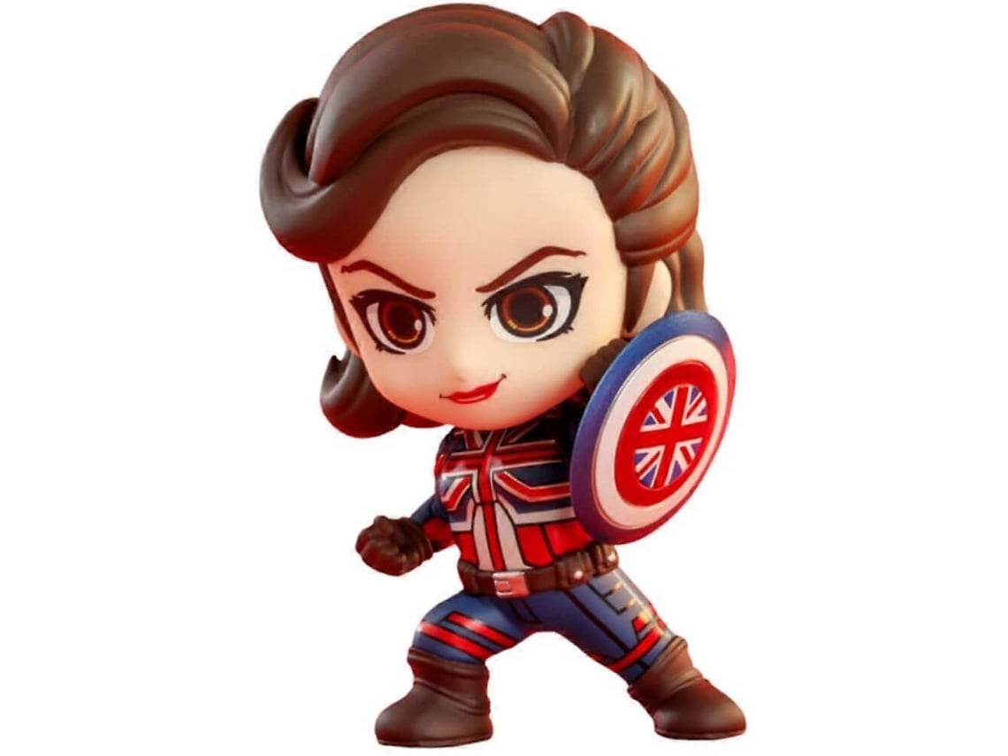 Cosbaby Capitã Carter, Stylized, Hot Toys, Colecionável, Tamanho Aprox. 4 Polegadas