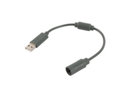 Adaptador De Conexão Usb Para Controlador Com Fio Substituto Cabo Xbox 360 Cinza