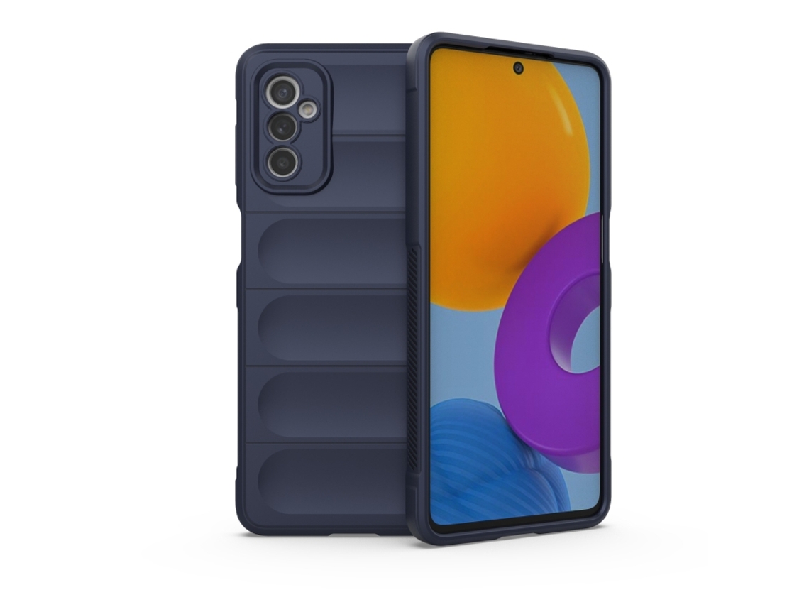 Capa Halinuia Para Samsung Galaxy M52 5g Magic Shield Tpu Flanela Azul Escuro