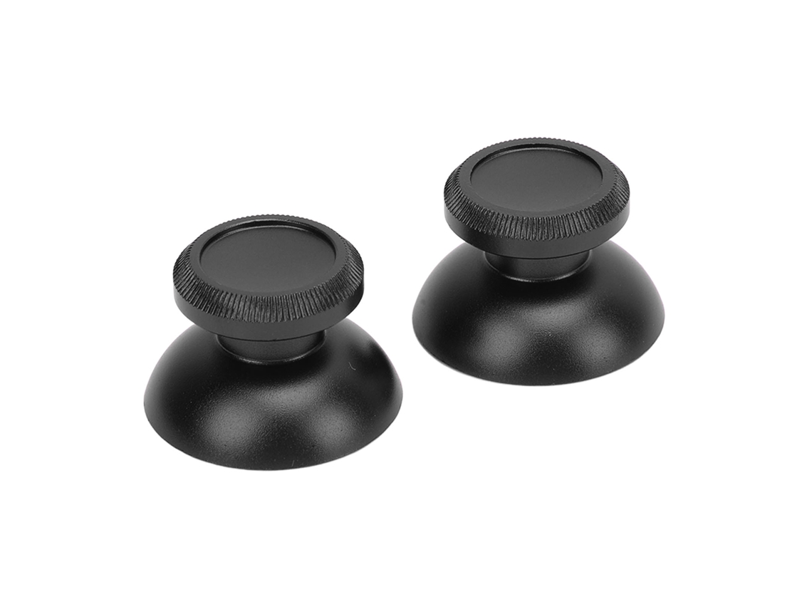Capas de Alumínio para Joystick de Console Controle Preto 2pcs