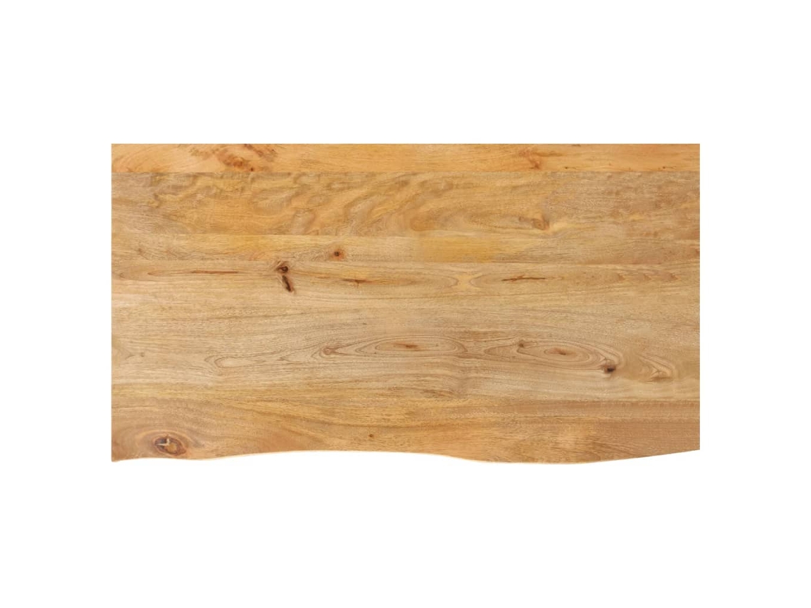 Vidaxl Tampo De Mesa C/ Borda Viva 110x60x3,8 Cm Mangueira Maciça