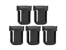 5 Peças De Prateleira De Armazenamento Para Baterias De Lítio Com Suporte E Ranura De Cinto Para Milwaukee M18 18v Preto