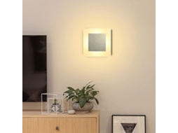 Nettlife Candeeiro De Parede Led Interior Moderna Ø16 Cm 7 W 3000 K Branco Quente Ferro E Acrílico, Em Metal, Para Casa, Para Uso Diário