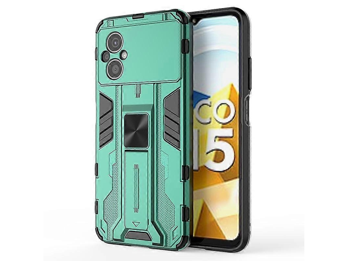 Capa Protetora Supersonic À Prova De Choque Em Pc + Tpu Para Xiaomi Poco M5 5g (índia) Com Suporte.