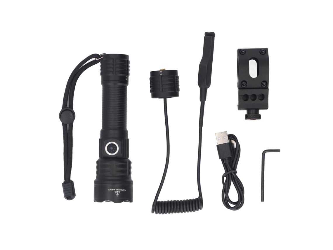 2026 lanterna Led Zoomável 1200lm Ultra Brilhante 3 Modos Impermeável Ip65 para Camping, Senderismo e Luz Branca Exterior