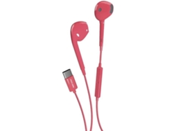 Auriculares com Fio SBS Tubb (In Ear - Microfone - Rosa)