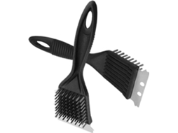 Escova de Limpeza para Grelha, Aço Inoxidável, Preta AQUAFORGE