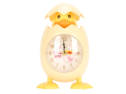 Relógio Despertador Ovo Cartoon Galinha Amarelo Estudante Presente