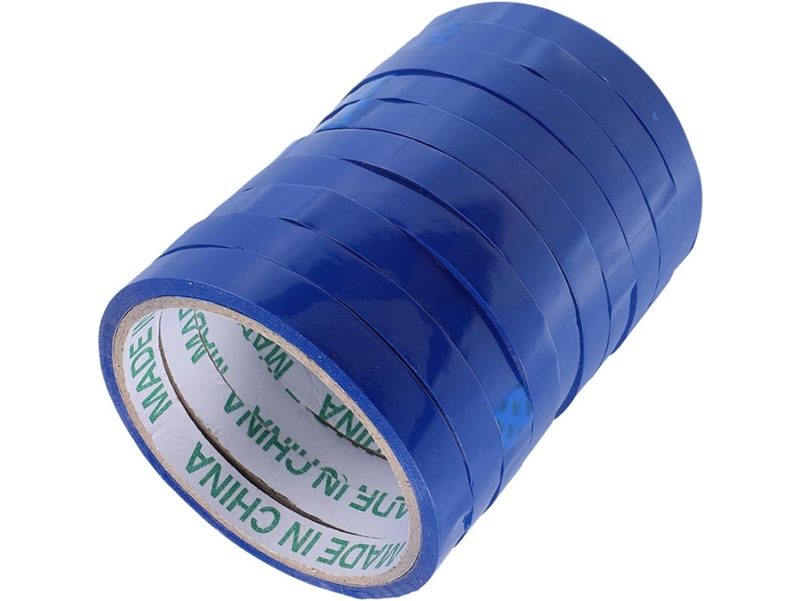Pacote com 10 Rolos de Fita Adesiva Bopp Azul da Alipis para Embalar e Selar Pacotes, Multifuncional, Fácil Co