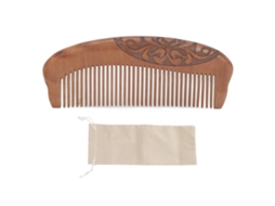 Pente De Madeira De Sândalo Para Todos Os Estilos E Para Desenredar O Cabelo