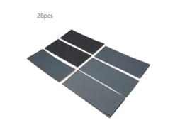 Papel De Lija Variado 120-3000 Grano Húmedo E Seco Para Metal Madeira Artesanato Polimento 9*3.7in (28 Peças)