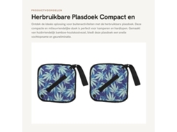 Cobertura De Plástico Reutilizável - 2 Unidades - Materiais Amigáveis À Pele - Camada Tpu Impermeável - Secagem Rápida - Design Antideslizante - Manta