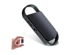 Minigravador De Voz De 8 Gb, Gravador Ativado Por Voz Com Redução Tripla De Ruído, 30 Horas De Bateria Para Aula, Entrevista, Reunião Yizhood (preto)