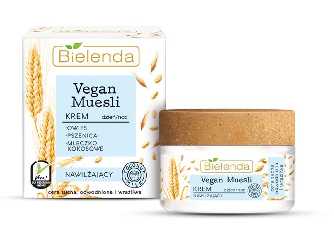 Bielenda Vegan granola Creme Hidratante hidratante para seco, dia desidratada e sensível e 50ml noite