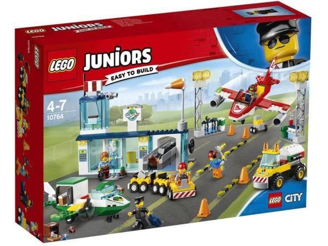 LEGO Juniors: Aeroporto da Cidade Central - 10764 (Idade mínima: 4 - 376 Peças)