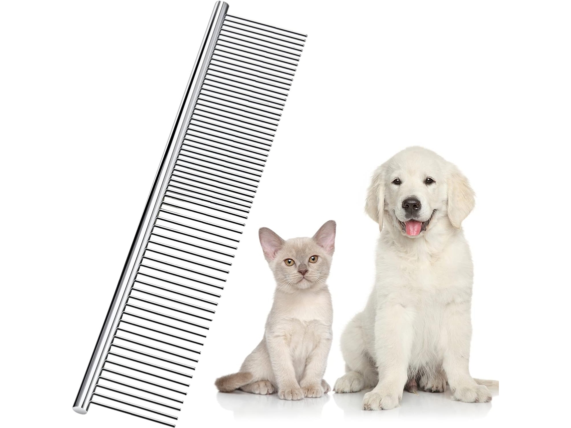 Pente Aço Inoxidável Dentes Pet