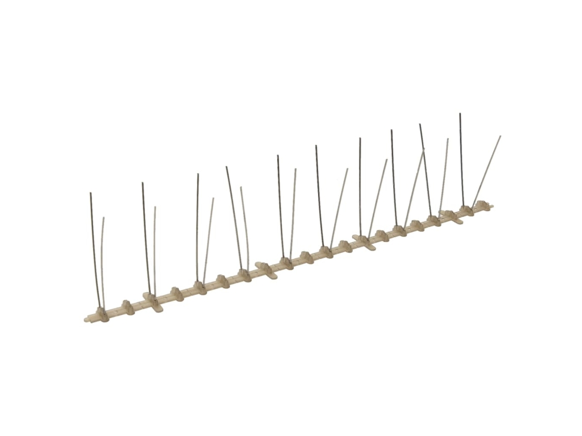 Conjunto de 20 Picos para Pássaros e Pombos MAISON EXCLUSIVE 2 Filas 10 M em Plástico