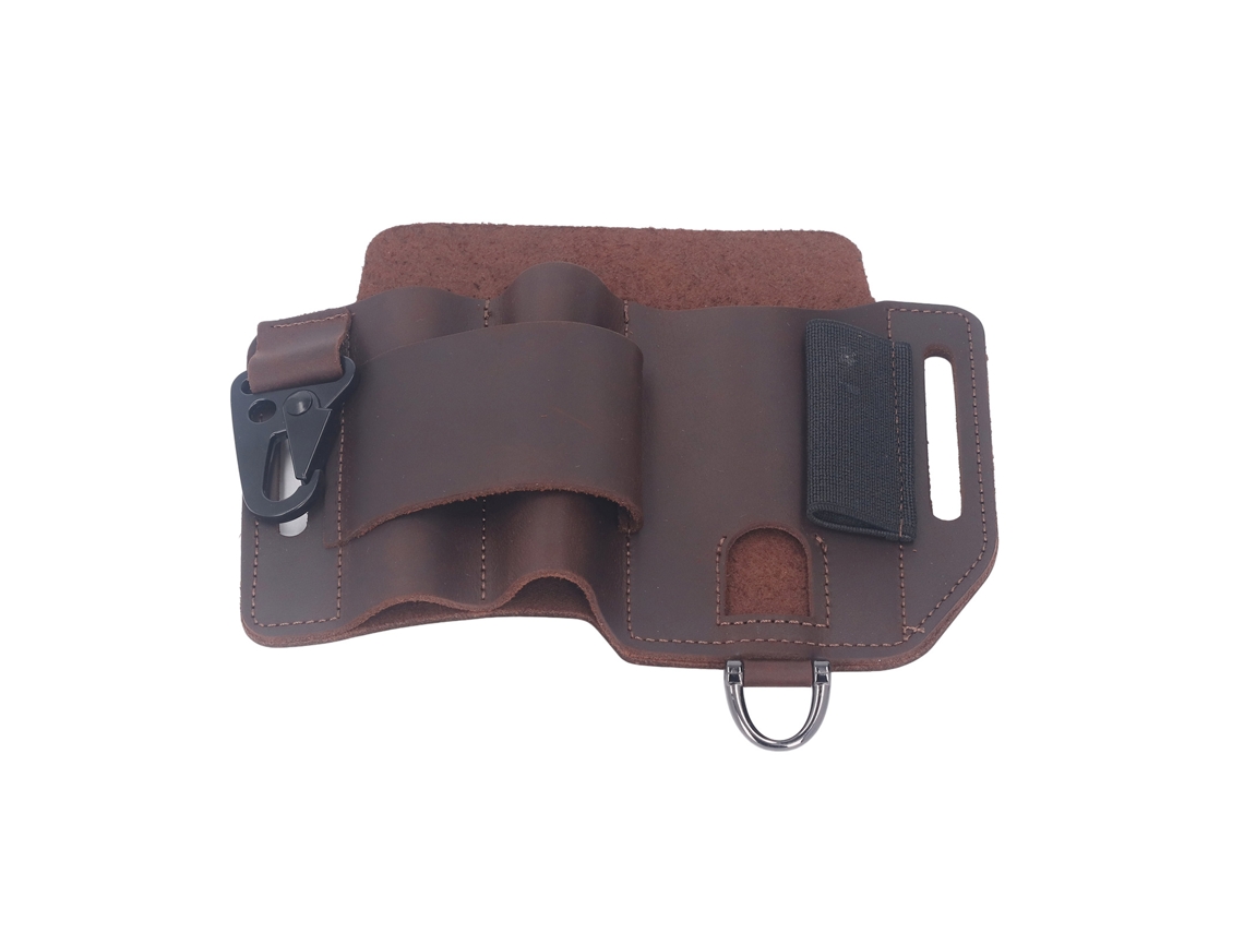 Vlrla-funda De Cuero Para Herramientas Múltiples Edc Para Cinturón Organizador Diario Regalo Para Hombres Marrón