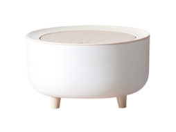Lixeira Pequena de Mesa com Tampa Anti odor Capacidade 2l Material Pp Abs para Casa Sala de Estar Quarto | S/MARCA