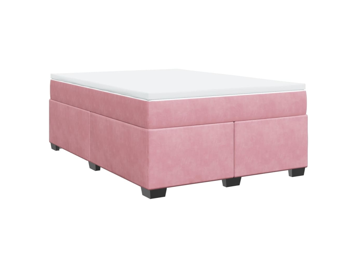 Box Spring Bed, Box Spring Beds Vidaxl Cor-de-rosa Veludo (140 X 200 Cm)