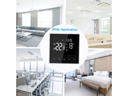 Termostato Inteligente Digital Programável Para Aquecimento De Piso Elétrico 16a Com Tela Lcd Grande Residência Escritório Hotel