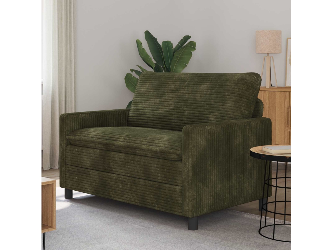 Vidaxl Sofá Verde 126 X 81 X 87,5 Cm Poliéster