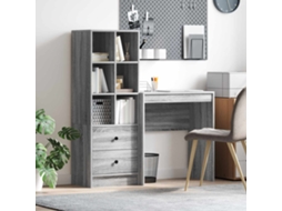 Vidaxl Mesa Cinza Sonoma 115,5 X 40 X 127 Cm 2 Unid.