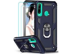 Capa + Película Huawei P40 Lite E HONGWE. Azul
