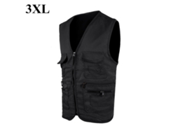 Colete de Pesca Outdoor Masculino Preto 3xl