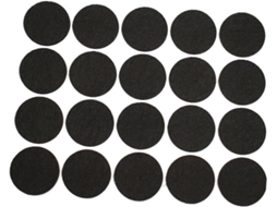 Protetores De Chão Holibanna, Almofadas De Poliéster Resistentes, 200 Unidades, Redondas, 2cm De Diâmetro, Feltro Preto