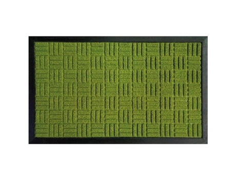 Tapete Combinando Absorvente E Raspante - Idmat - Escova De Borracha - Verde - Listras - 45x75