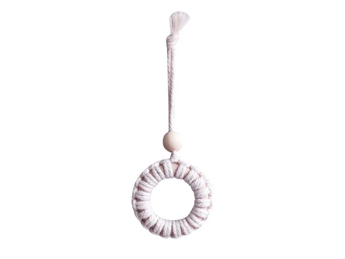 Adorno De Corona Navideña Mini Tejida Para Árbol De Navidad Linjou