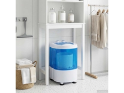 Vidaxl Mini Máquina De Lavar Roupa Tambor Único 2,6 Kg