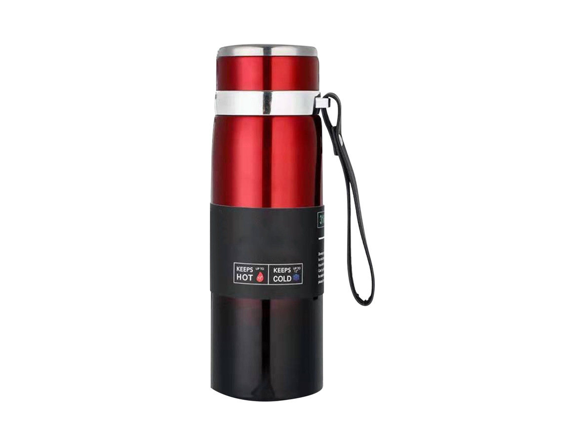 Garrafa Térmica Inox 1000ml Gradiente Vermelha Portátil