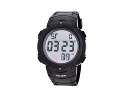 Reloj Digital Deportivo Con Luz De Fondo Led Electrónico De Muñeca Redondo Negro