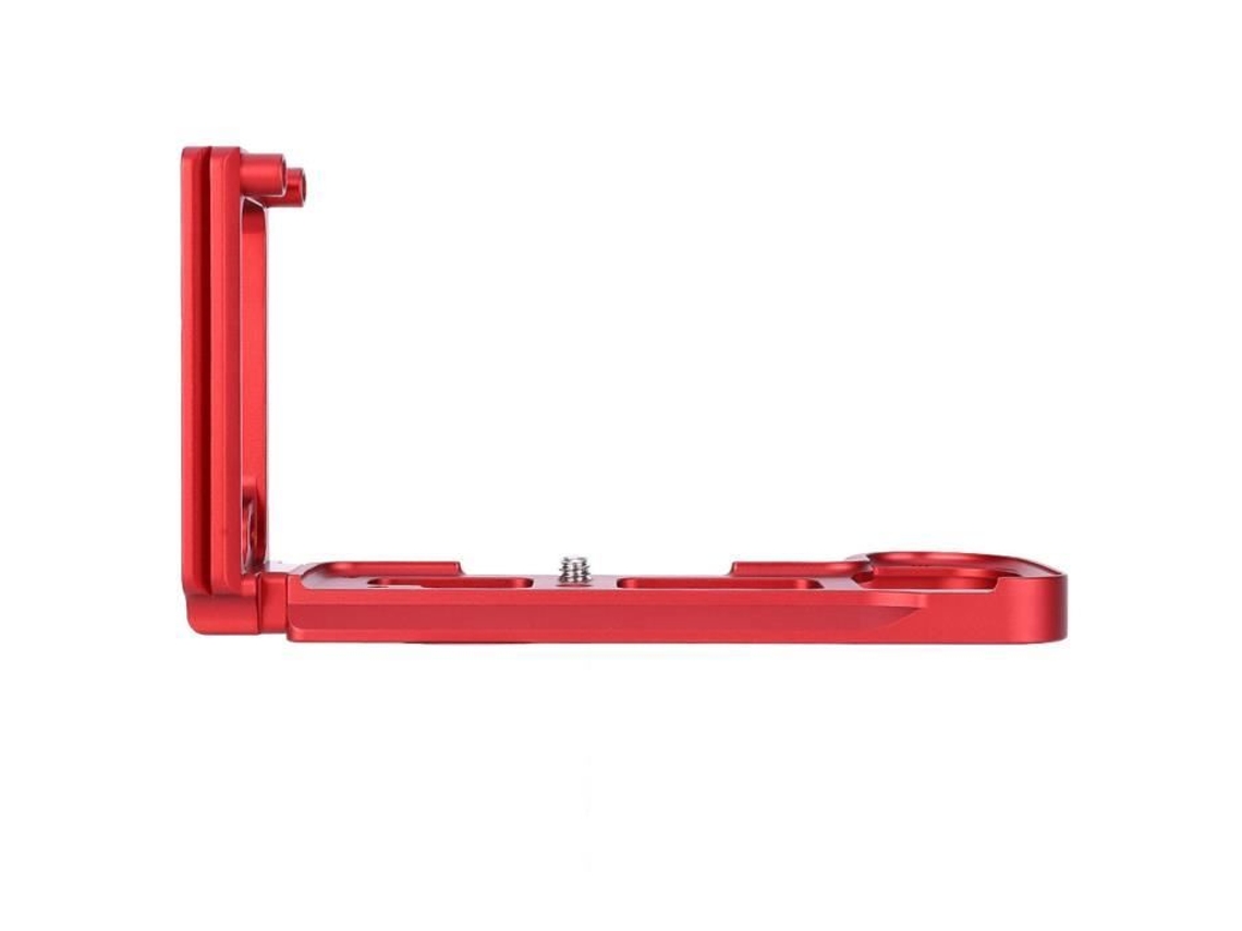 Eif Placa de Liberação Rápida Placa de Liberação Rápida para Suporte L Vertical para Câmera Óptica Fotográfica Vermelho Vermelho HURRISE
