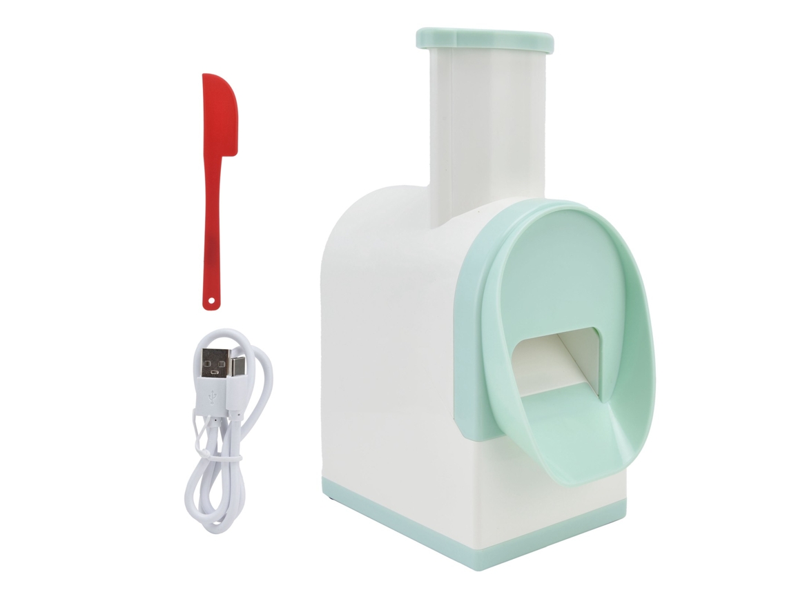 Laxiscreed Raspador De Gelo Elétrico Mini Com Dupla Lâmina E Carregamento Usb