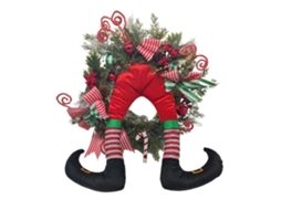Guirlanda de Natal para porta e janela com velho ladrão de Natal, decoração natalícia LAXISCREED