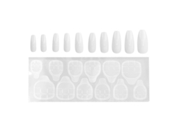 10 Unhas Postiças Press On Longas Tipo Coffin De Cobertura Completa Para Mulheres E Meninas N5342-01