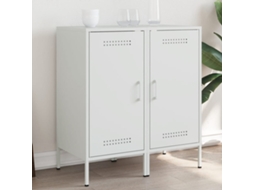 Vidaxl Aparadores 2 Pcs 36x39x79 Cm Aço Branco