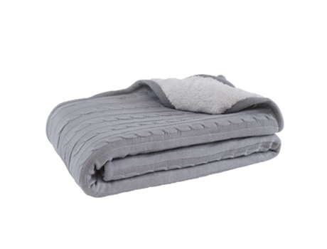 Manta SUPERDECOR Lopik Cinzento 100x150cm