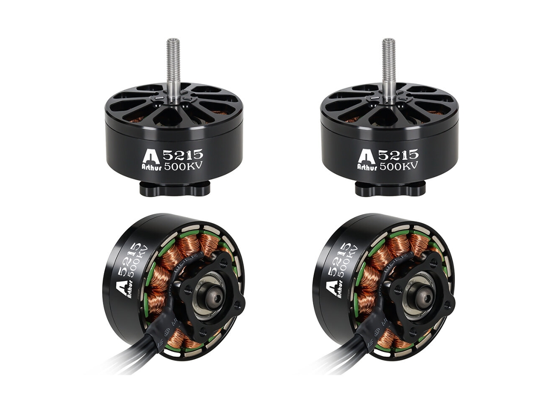 350kv1 Pcflashhobby Arthur 5215 350kv / 500kv Motor Brushless 3 8s de Alta Potência com Eixo de 6mm para Drones de Corrida Fpv Diy MDUG