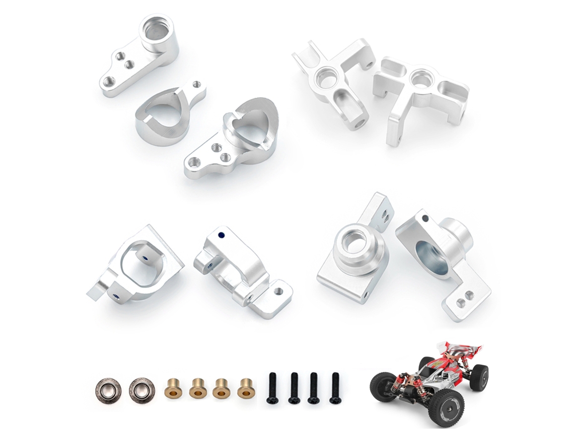 Mali peças de Upgrade Steering Cup C Hub Carrier para Carro Rc Wltoys 1/14 144001 Acessórios