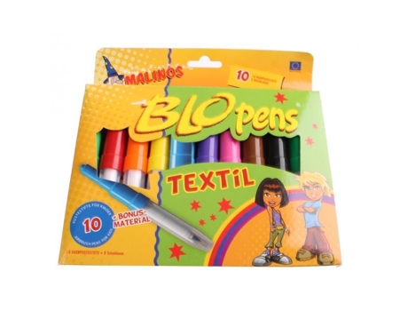 Blopens Malinos 10 peças tecidos mistos brancos