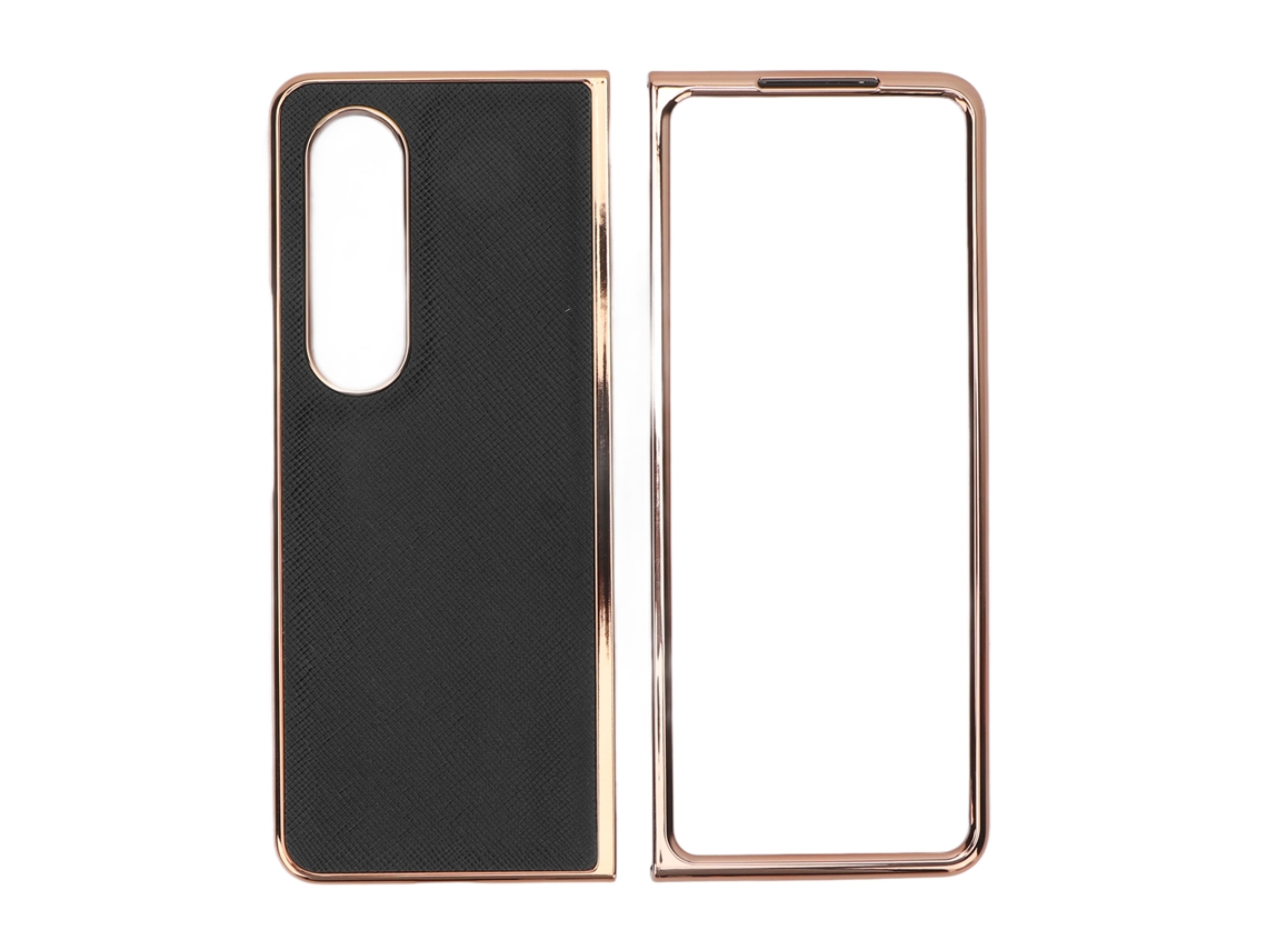 Capa de couro nano para telefone com padrão cruzado EOOCOO