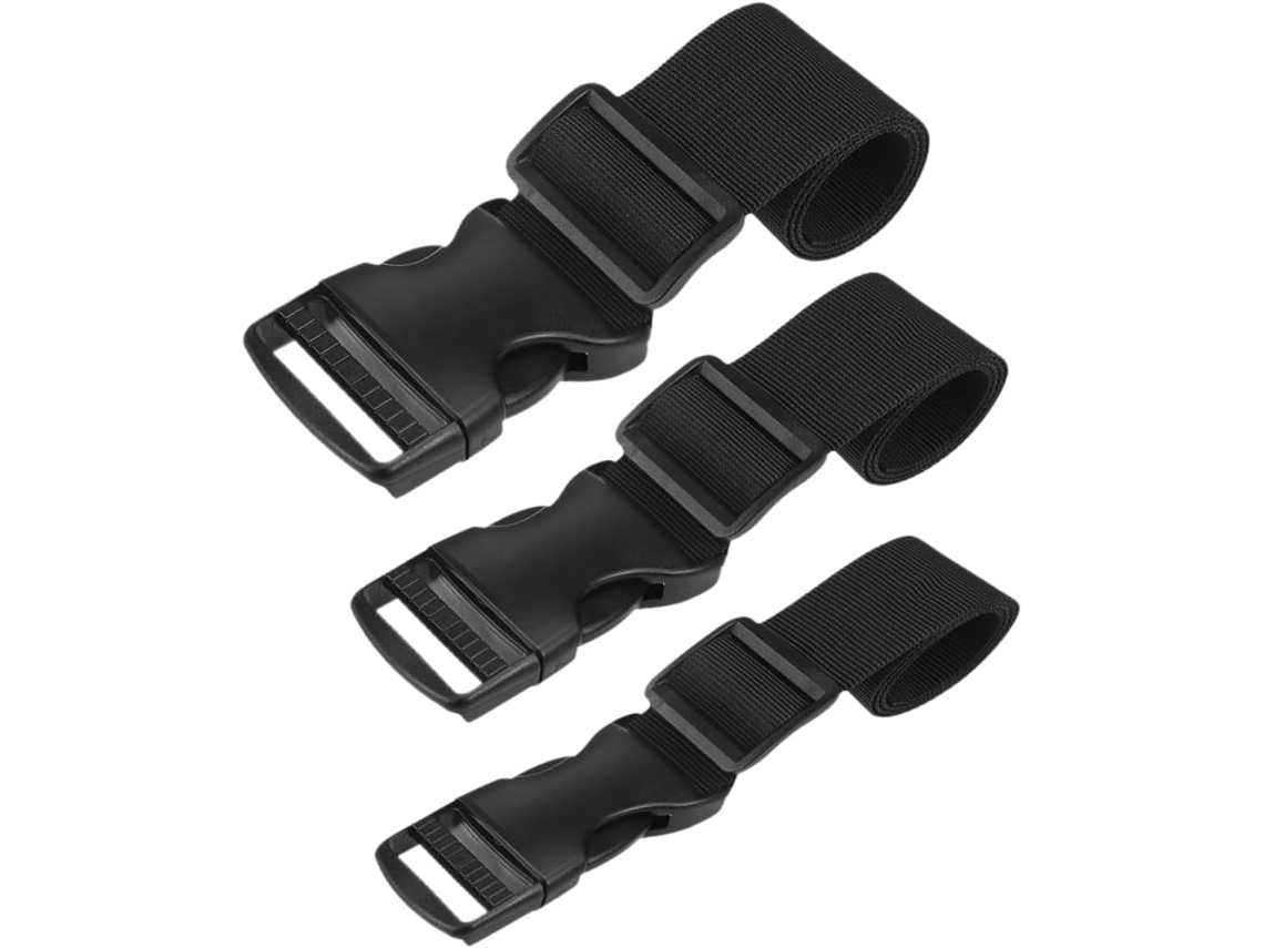 Conjunto De 3 Cintas Ajustáveis Bagagem Soimiss, Cintas De Nylon Ajustáveis Camping E Trilhas, Compatíveis Com