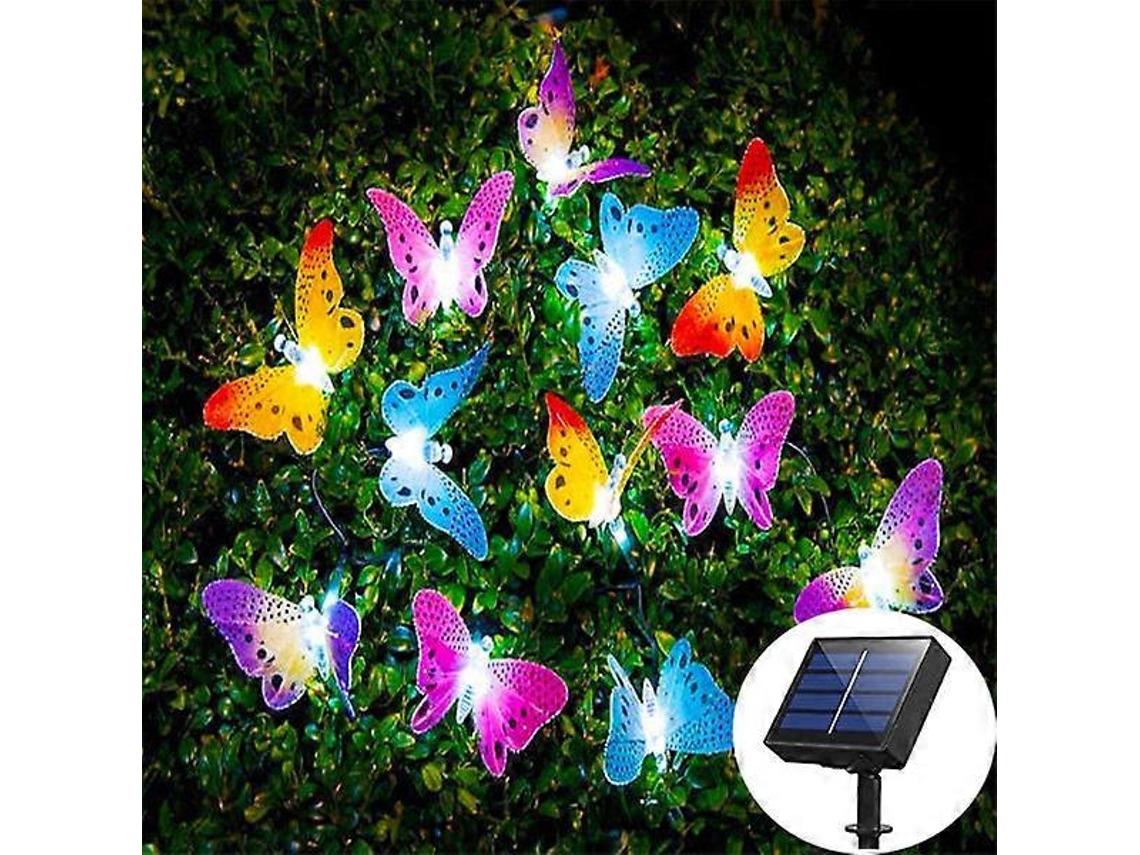 Iluminação Solar para Jardim com Borboletas, Externa para Caminhos AQUAFORGE