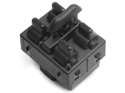Botão do interruptor principal do elevador de janela para Wrangler 4 portas 2007-2010 4602756aa 4602756ab Preto