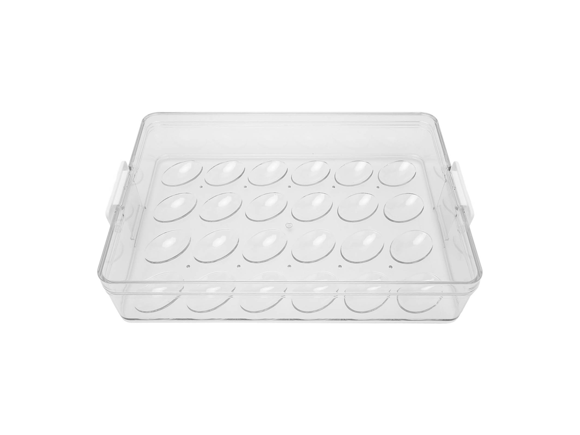 Laxiscreed Caixote Para 24 Ovos, Empilhável, Antiderrapante, Em Material De Qualidade Alimentar Para Cozinha
