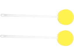 Lurelia Conjunto De 2 Escovas Esponja De Banho Para Duche, Esponja Suave, Cabo Longo E Pega Ergonómica, Uso Diário Leve